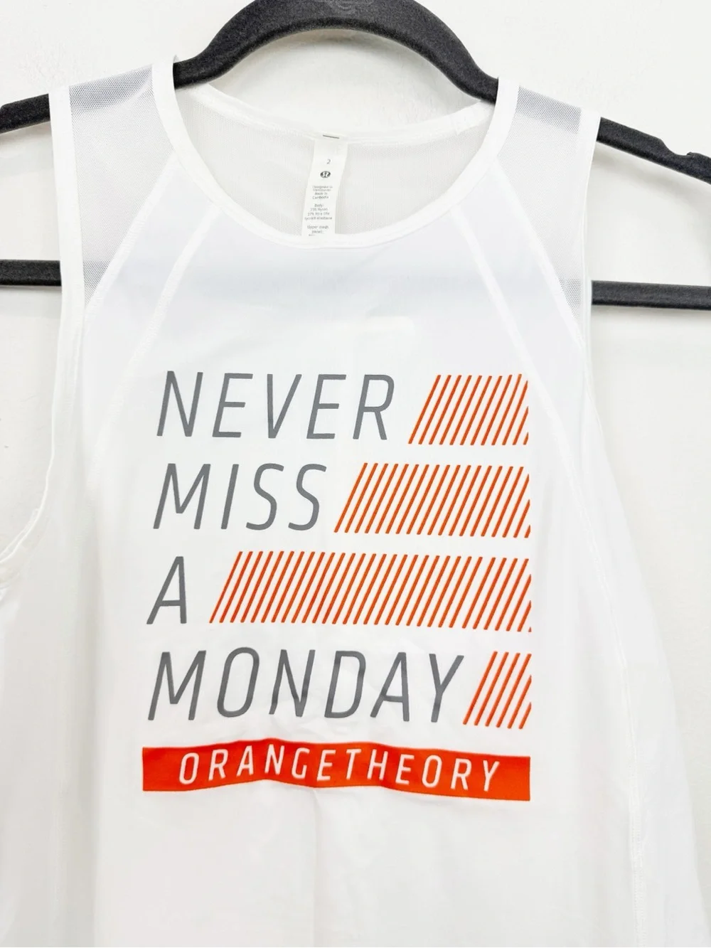 Lululemon Orange Theory Sculpt Tank in White Size 2 NWT